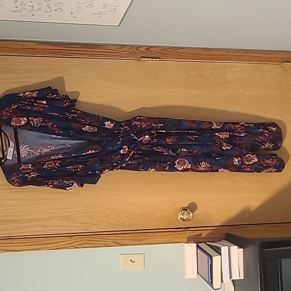 Kaileigh 2X Floral Jumpsuit